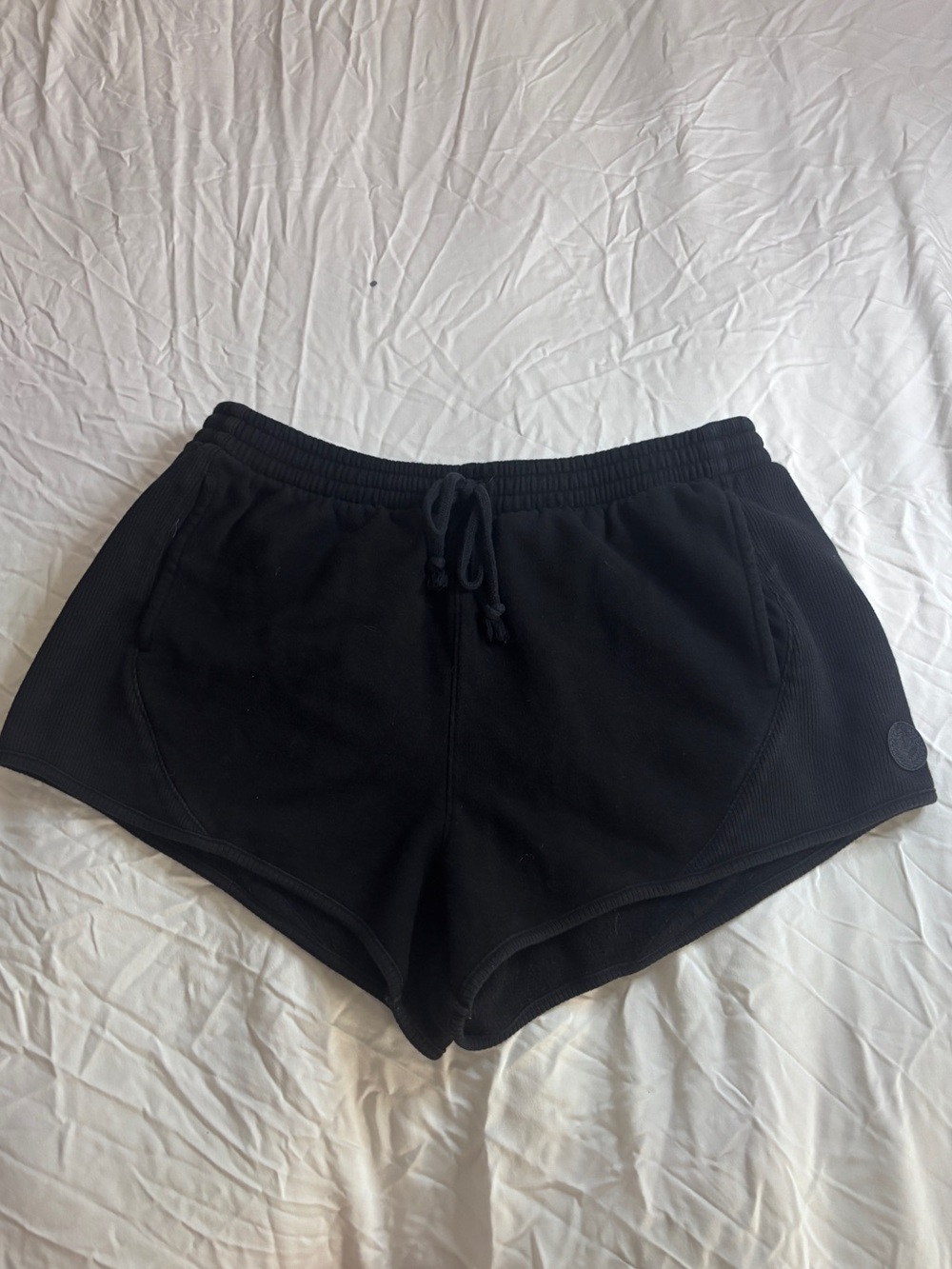 PINK Victoria's Secret Black Drawstring Athletic Shorts